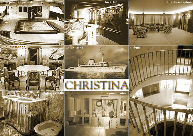 à bord du Christina